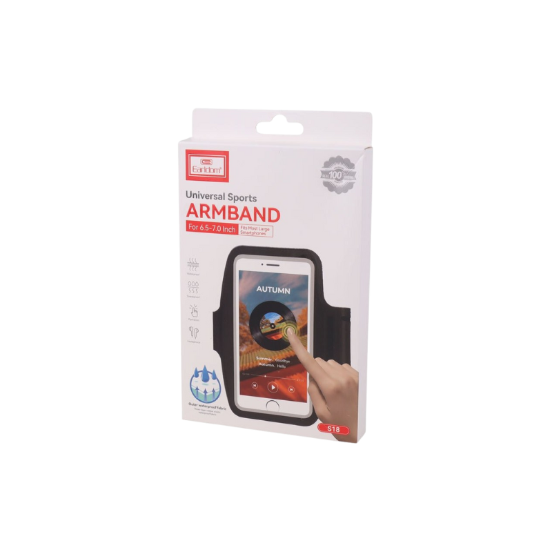 کیف بازوبند ضد آب ارلدام Earldom ET-S18 با بند قابل تنظیم، مناسب ورزش، دویدن و فعالیت روزمره